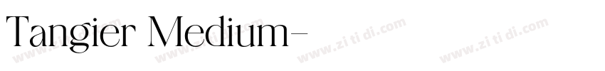 Tangier Medium字体转换